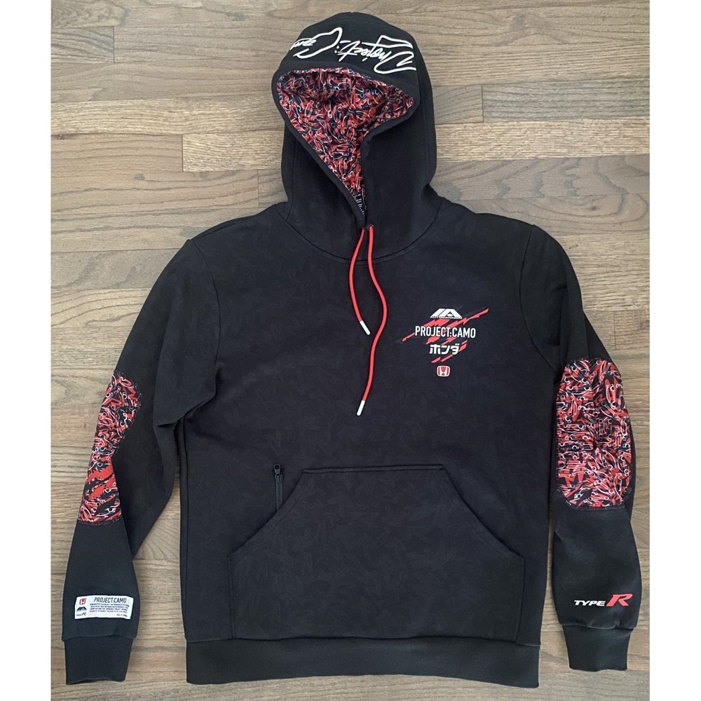 Autocannon Honda x Type R Project:Camo Hoodie Size Medium